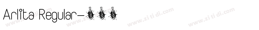Arlita Regular字体转换
